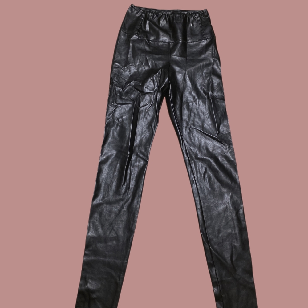 Wilfred Free Black Faux Leather Leggings